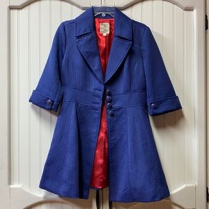 Anthropologie Tulle Jacket Coat